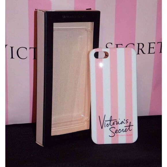 NEW VICTORIA'S SECRET PINK WHITE STRIPE IPHONE 6 FLEXIBLE HARD CASE SLEEVE NIB - Picture 3 of 5